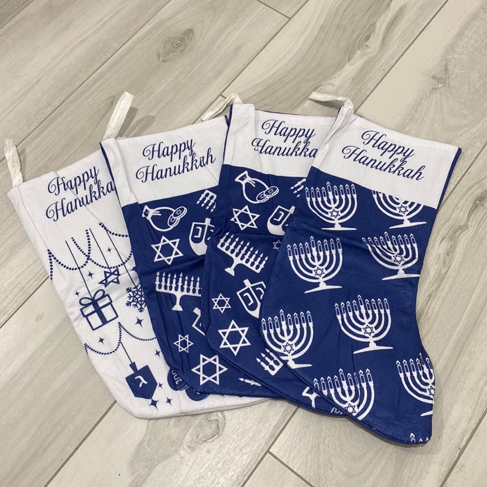 Pack of 4 Hanukkah stockings